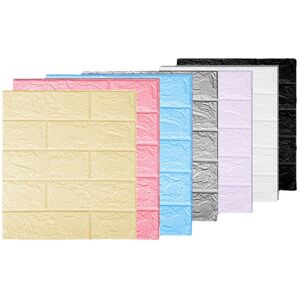 GreenZech (Pink, 10) 10/20PCS Multi-color Wallpaper Self Adhesive Wall Sticky Foam Brick 3 GreenZech (Pink, 10) 10/20PCS Multi-color Wallpaper Self Adhesive Wall Sticky Foam Brick 3