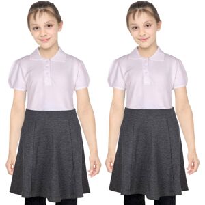 a2zkids (13-14 Years, Grey) Girls School Uniform 2 Pack Summer Skater Skirts a2zkids (13-14 Years, Grey) Girls School Uniform 2 Pack Summer Skater Skirts