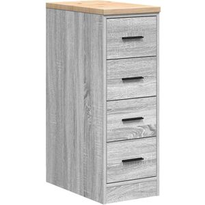 (grey sonoma, 30 x 51 x 85 cm) vidaXL Garage Storage Cabinet Smoked Oak 30x51x85 (grey sonoma, 30 x 51 x 85 cm) vidaXL Garage Storage Cabinet Smoked Oak 30x51x85