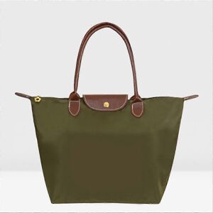 Unbranded (M(44x30x18cm), Army Green) Classic Solid Color Lady Oxford Cloth Shopping Bag N Unbranded (M(44x30x18cm), Army Green) Classic Solid Color Lady Oxford Cloth Shopping Bag N