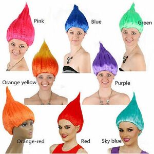 Unbranded (Red) Troll Festival Style Party Colourful Elfpixie Wigs Characters Cartoon Cosp Unbranded (Red) Troll Festival Style Party Colourful Elfpixie Wigs Characters Cartoon Cosp