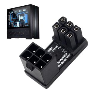 Unbranded (PH36B _10PCS) Graphics Card Adapter for PC Adapter 6/8 Pin Connector Angled Unbranded (PH36B _10PCS) Graphics Card Adapter for PC Adapter 6/8 Pin Connector Angled