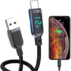 Unbranded Type C Cable with Display Digital Display 5a USB Type C to C LED Cable Smart Unbranded Type C Cable with Display Digital Display 5a USB Type C to C LED Cable Smart