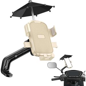 Unbranded (Rear view mirror with umbrella, cheese color) Bicycle Phone Holder Portable B Unbranded (Rear view mirror with umbrella, cheese color) Bicycle Phone Holder Portable B