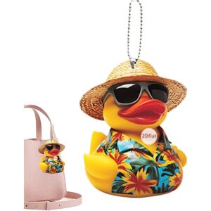 Unbranded (B) Rearview Mirror Ornaments - Hangable 2D Acrylic Yellow Duck Ornaments for Ca Unbranded (B) Rearview Mirror Ornaments - Hangable 2D Acrylic Yellow Duck Ornaments for Ca