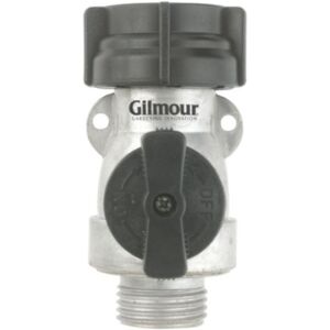 Fiskars Gilmour Garden Hose Shut Off Valve, Durable Metal Full Flow Water Shut Off Valve Fiskars Gilmour Garden Hose Shut Off Valve, Durable Metal Full Flow Water Shut Off Valve