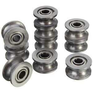 GreenZech 10pcs 624ZZ 4x13x7mm HCS U Groove Sealed Ball Bearings Guide Pulley Ball Bearing GreenZech 10pcs 624ZZ 4x13x7mm HCS U Groove Sealed Ball Bearings Guide Pulley Ball Bearing
