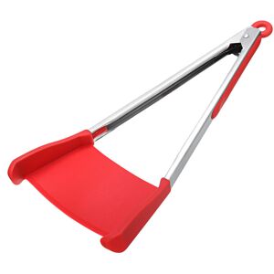 GreenZech (Red) 2 in 1 Stainless Steel Non Stick Heat Resistance Picnic BBQ Spatula Tongs GreenZech (Red) 2 in 1 Stainless Steel Non Stick Heat Resistance Picnic BBQ Spatula Tongs