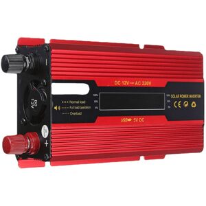 GreenZech (650W) 1500W/2500W/3500W Peak Red Solar Power Inverter DC12V To AC220V Modified GreenZech (650W) 1500W/2500W/3500W Peak Red Solar Power Inverter DC12V To AC220V Modified