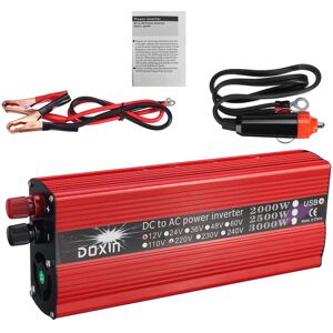 GreenZech (12V-110V) 3000W DC To AC Power Inverter 110/220V Dual USB Ports Modified Sine W GreenZech (12V-110V) 3000W DC To AC Power Inverter 110/220V Dual USB Ports Modified Sine W
