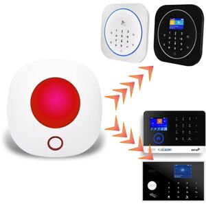 GreenZech Wireless WiFi Strobe Siren Sound and Light Siren For 433MHz Alarm System Work Wi GreenZech Wireless WiFi Strobe Siren Sound and Light Siren For 433MHz Alarm System Work Wi