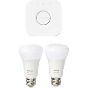 Philips Hue White & Color Ambiance Starter Set of 2 Lamps, Plastic, 19 W, White Philips Hue White & Color Ambiance Starter Set of 2 Lamps, Plastic, 19 W, White