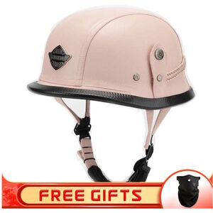 Maxpower (M, 11) JYT German PU Leather Motorcycle Helmet Four Seasons Retro Half Face Hel Maxpower (M, 11) JYT German PU Leather Motorcycle Helmet Four Seasons Retro Half Face Hel