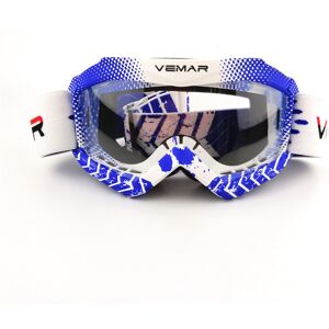 Maxpower (White-blue) Childen Motorcycle Goggles Clear Kids MX MTB Off-Road Dirt Kid Bike Maxpower (White-blue) Childen Motorcycle Goggles Clear Kids MX MTB Off-Road Dirt Kid Bike