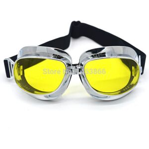 Maxpower (Yellows) Evomosa 10 Colors Retro Vintage Motorcycle Cruiser Scooter Biker Goggl Maxpower (Yellows) Evomosa 10 Colors Retro Vintage Motorcycle Cruiser Scooter Biker Goggl