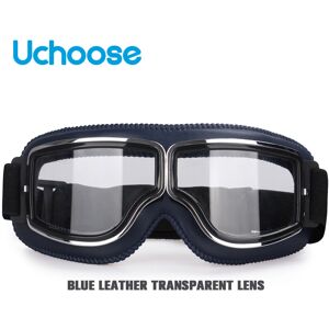 Maxpower (B2-Clear Lens) Windproof Motorcycle Helmet Glasses Leather Safety Protective An Maxpower (B2-Clear Lens) Windproof Motorcycle Helmet Glasses Leather Safety Protective An