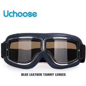 Maxpower (B2-Tea Lens) Windproof Motorcycle Helmet Glasses Leather Safety Protective Anti Maxpower (B2-Tea Lens) Windproof Motorcycle Helmet Glasses Leather Safety Protective Anti