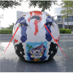 Maxpower (2pcs a) Top For Arai 3/4 Helmet Sz-ram 3 Hermonza Lens 18 Helmet Visor Black Go Maxpower (2pcs a) Top For Arai 3/4 Helmet Sz-ram 3 Hermonza Lens 18 Helmet Visor Black Go