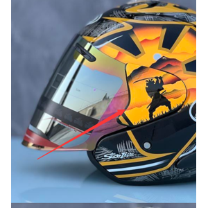 Maxpower (D 2pcs) Top For Arai 3/4 Helmet Sz-ram 3 Hermonza Lens 18 Helmet Visor Black Go Maxpower (D 2pcs) Top For Arai 3/4 Helmet Sz-ram 3 Hermonza Lens 18 Helmet Visor Black Go