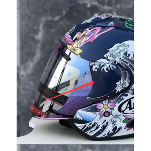 Maxpower (E 2PCS) Top For Arai 3/4 Helmet Sz-ram 3 Hermonza Lens 18 Helmet Visor Black Go Maxpower (E 2PCS) Top For Arai 3/4 Helmet Sz-ram 3 Hermonza Lens 18 Helmet Visor Black Go