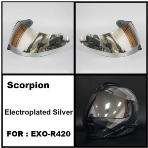 Maxpower (Silver) Capacete SCORPION EXO-R420 Helmet Visor Shield Lens Motorcycle Accessor Maxpower (Silver) Capacete SCORPION EXO-R420 Helmet Visor Shield Lens Motorcycle Accessor