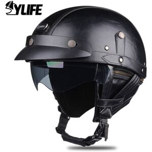 Maxpower (xL, 537-Black) DOT Certification Motorcycle Helmet ABS Material Half Helmet HD Maxpower (xL, 537-Black) DOT Certification Motorcycle Helmet ABS Material Half Helmet HD