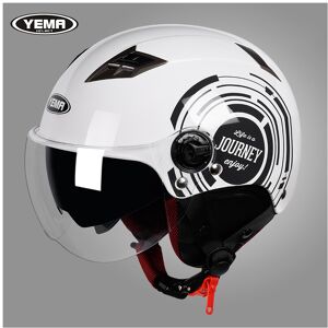 Maxpower (B2) YEMA Half Helmet for Moto Motorcycle Bike Electric Motorbike Double Lens Maxpower (B2) YEMA Half Helmet for Moto Motorcycle Bike Electric Motorbike Double Lens