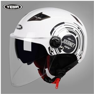 Maxpower (B5) YEMA Half Helmet for Moto Motorcycle Bike Electric Motorbike Double Lens Maxpower (B5) YEMA Half Helmet for Moto Motorcycle Bike Electric Motorbike Double Lens
