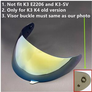 Maxpower (Gold) Motorcycle Helmet Visor Lens Shield for AGV K4 K3 Viseira Capacete Face Maxpower (Gold) Motorcycle Helmet Visor Lens Shield for AGV K4 K3 Viseira Capacete Face