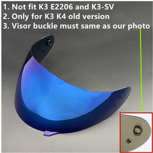 Maxpower (Blue) Motorcycle Helmet Visor Lens Shield for AGV K4 K3 Viseira Capacete Face Maxpower (Blue) Motorcycle Helmet Visor Lens Shield for AGV K4 K3 Viseira Capacete Face