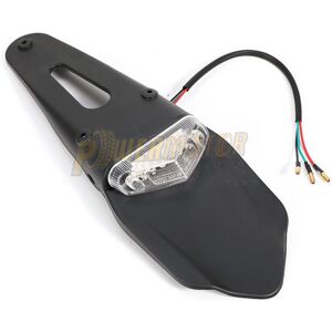 Maxpower (Black-White) Universal Motorcycle Rear Fender Taillight Brake Lamp LED for Suzu Maxpower (Black-White) Universal Motorcycle Rear Fender Taillight Brake Lamp LED for Suzu