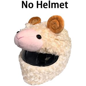 Maxpower (S, Creamy-white Sheep) Plush Cover for Motorcycle Helmet Accessories Full Helme Maxpower (S, Creamy-white Sheep) Plush Cover for Motorcycle Helmet Accessories Full Helme