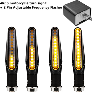 Maxpower (4PCS and 12v Flasher) Motorcycle Turn Signals Lights Built Relay 12V Flasher Mo Maxpower (4PCS and 12v Flasher) Motorcycle Turn Signals Lights Built Relay 12V Flasher Mo