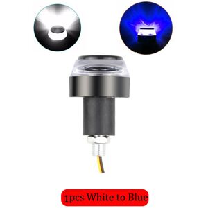 Maxpower (White to Blue) 1pcs Motorcycle LED Handlebar End Turn Signal Light DC 12V White Maxpower (White to Blue) 1pcs Motorcycle LED Handlebar End Turn Signal Light DC 12V White