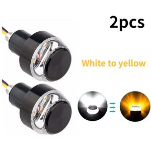Maxpower (white to yellow) 1Pair Universal 12V Motorcycle Handle Led Turn Signal Light Ha Maxpower (white to yellow) 1Pair Universal 12V Motorcycle Handle Led Turn Signal Light Ha