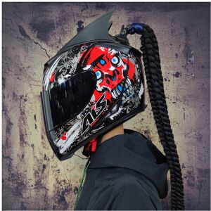 Maxpower (L, 3 (1)) Full Face Safe Motorcycle Helmet double lens latest version ABS Mater Maxpower (L, 3 (1)) Full Face Safe Motorcycle Helmet double lens latest version ABS Mater