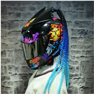 Maxpower (L, 3 (3)) Full Face Safe Motorcycle Helmet double lens latest version ABS Mater Maxpower (L, 3 (3)) Full Face Safe Motorcycle Helmet double lens latest version ABS Mater