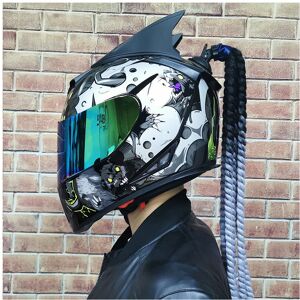 Maxpower (L, 6 (1)) Full Face Safe Motorcycle Helmet double lens latest version ABS Mater Maxpower (L, 6 (1)) Full Face Safe Motorcycle Helmet double lens latest version ABS Mater