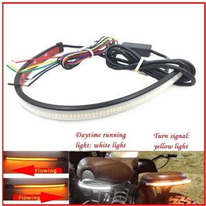 Maxpower (45cmwhite and yellow) 20CM 30CM 45CM 60CM Motorcycle Turn Signal Light Strip Mo Maxpower (45cmwhite and yellow) 20CM 30CM 45CM 60CM Motorcycle Turn Signal Light Strip Mo