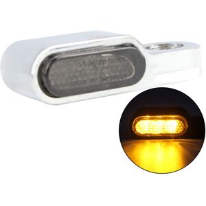 Maxpower (Silver) Waterproof Mini Size 12v Motorcycle Handlebar Indicators LED Turn Signa Maxpower (Silver) Waterproof Mini Size 12v Motorcycle Handlebar Indicators LED Turn Signa