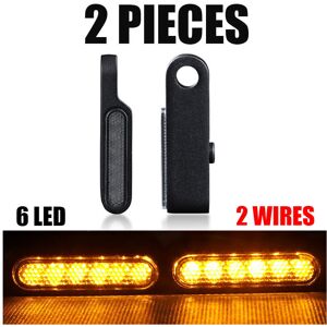 Maxpower (2pcs 6led Black) 2Pcs Motorcycle Signal Lights Lamp Amber Indicators LED Turn S Maxpower (2pcs 6led Black) 2Pcs Motorcycle Signal Lights Lamp Amber Indicators LED Turn S