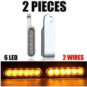 Maxpower (2pcs 6led Chrome) 2Pcs Motorcycle Signal Lights Lamp Amber Indicators LED Turn Maxpower (2pcs 6led Chrome) 2Pcs Motorcycle Signal Lights Lamp Amber Indicators LED Turn