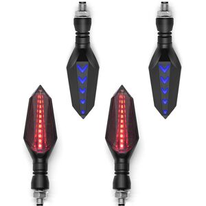 Maxpower (2 pairs Red-Blue) Universal Motorcycle 12V LED Turn Signal Lights Blinker Front Maxpower (2 pairs Red-Blue) Universal Motorcycle 12V LED Turn Signal Lights Blinker Front