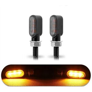 Maxpower (2 Pcs Black) 8mm Mini Led Motorcycle Turn Signal Light Lamp Indicators Blinker Maxpower (2 Pcs Black) 8mm Mini Led Motorcycle Turn Signal Light Lamp Indicators Blinker