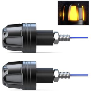 Maxpower (Yellow) Motorcycle Scootor LED Handlebar End Turn Signal Corner Light DC12V Fla Maxpower (Yellow) Motorcycle Scootor LED Handlebar End Turn Signal Corner Light DC12V Fla