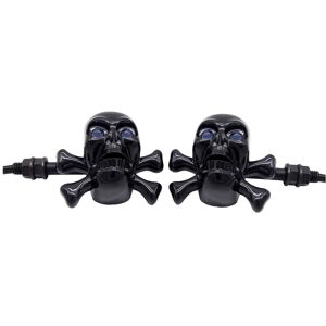 Maxpower (black) 1 Pair Universal Motorcycle Skull LED Turn Signal Lights Indicators Chro Maxpower (black) 1 Pair Universal Motorcycle Skull LED Turn Signal Lights Indicators Chro