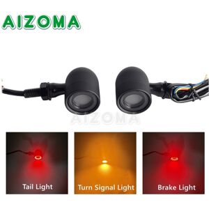 Maxpower (1351 Black) 10mm Motorcycle Smoke Lens Red Amber LED Turn Signal Light Bullet F Maxpower (1351 Black) 10mm Motorcycle Smoke Lens Red Amber LED Turn Signal Light Bullet F