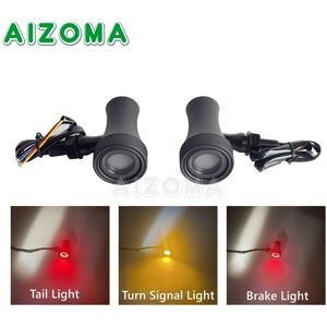 Maxpower (1352 Black) 10mm Motorcycle Smoke Lens Red Amber LED Turn Signal Light Bullet F Maxpower (1352 Black) 10mm Motorcycle Smoke Lens Red Amber LED Turn Signal Light Bullet F