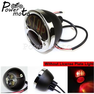 Maxpower (668 black chro bulb) STOP LED Replica Motorcycle Taillights Cafe Racer Stop Bra Maxpower (668 black chro bulb) STOP LED Replica Motorcycle Taillights Cafe Racer Stop Bra