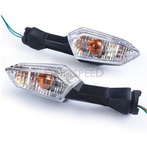 Maxpower (White Lens) 1 Pair Motorcycle Turn Signal Light Amber Blinkers LED Front Rear I Maxpower (White Lens) 1 Pair Motorcycle Turn Signal Light Amber Blinkers LED Front Rear I